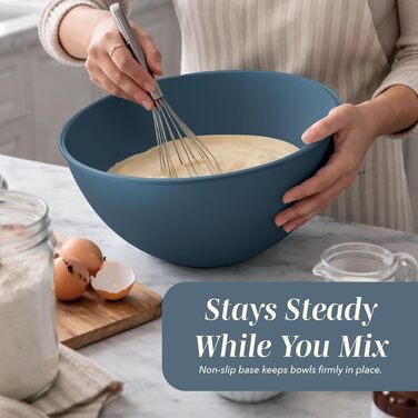 Набір пластикових мисок для змішування COOK WITH COLOR з кришками, 12 предметів (6 мисок та 6 TPR-кришок), підходять для мікрохвильової печі