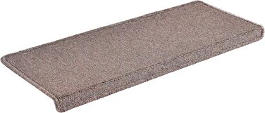 Набори килимків на сходи [en.casa] 15 шт. 65 x 24 см, самоклеючі, коричневі