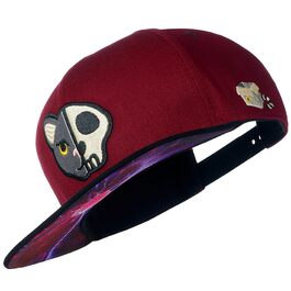 Кепка бейсболка Snapback Cadency® унісекс, бордова, регульований розмір