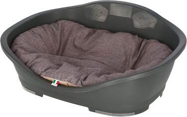 Лежанка для собак Kerbl Loneta, 72x52x8 см, бежево-сіра, для середніх та великих порід