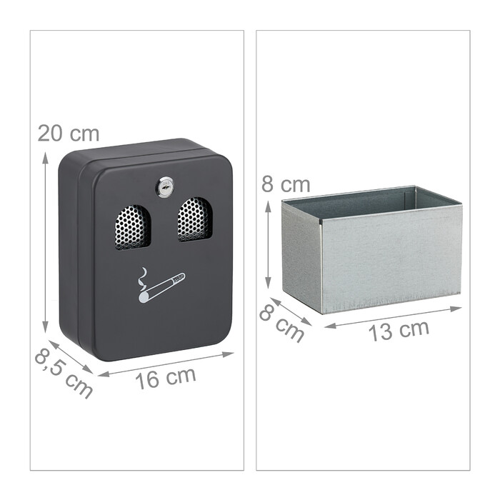 Relaxdays Hand towel holder in anthracite