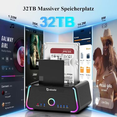 Док-станція для жорстких дисків USB-C Dual Bay для 2.5