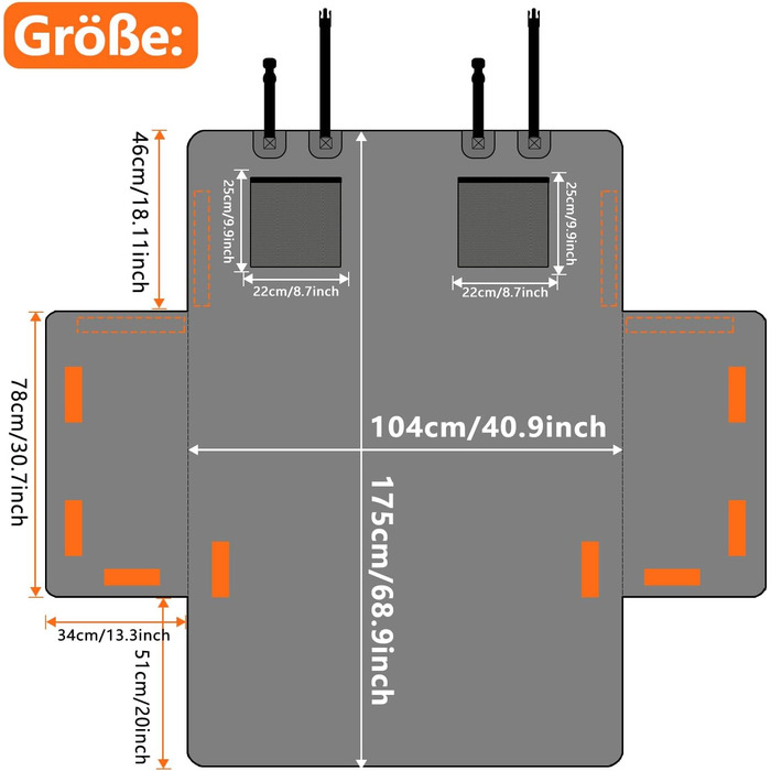 Захист для багажника автомобіля Alfheim для собак Premium, водовідштовхуючий та стійкий до подряпин, підходить для седанів та компактних/середніх SUV