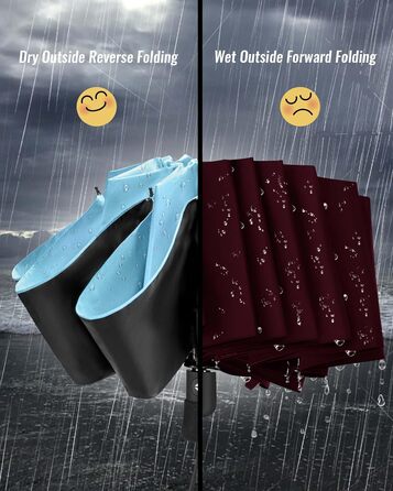 Чакіпі Парасолька велика, штормостійка, компактна для подорожей, автоматична, для жінок та чоловіків – UV-захист, 210T покриття, діаметр 97 см, 8 спиць (Бежевий, 108 см)