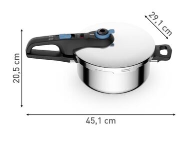 Скороварка Tefal Secure Trendy Pressure 4л для індукційних плит P2580402