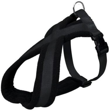 Шлейка для собак TRIXIE Premium Touren, чорна, розмір M (45–80 см), 25 мм - спортивна та зручна, з м'якою підкладкою, регульована