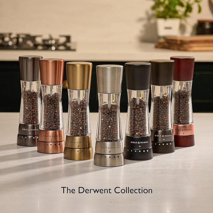 Набір солонки та перцюнки Cole & Mason Derwent Precision+, керамічний механізм, чорний