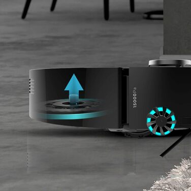 Робот-пилосос та робот-мийник Cecotec Conga X50 X-Treme з автопорожненням та керуванням через додаток. Лазерна навігація, інтелектуальне картографування, 15000Pa, 240хв автономії, знімне моп, база з 3 резервуарами