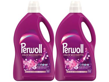 Рідкий засіб для прання Perwoll Renew Blütenrausch для кольорового та білого одягу, квітковий аромат (2x52 прання)