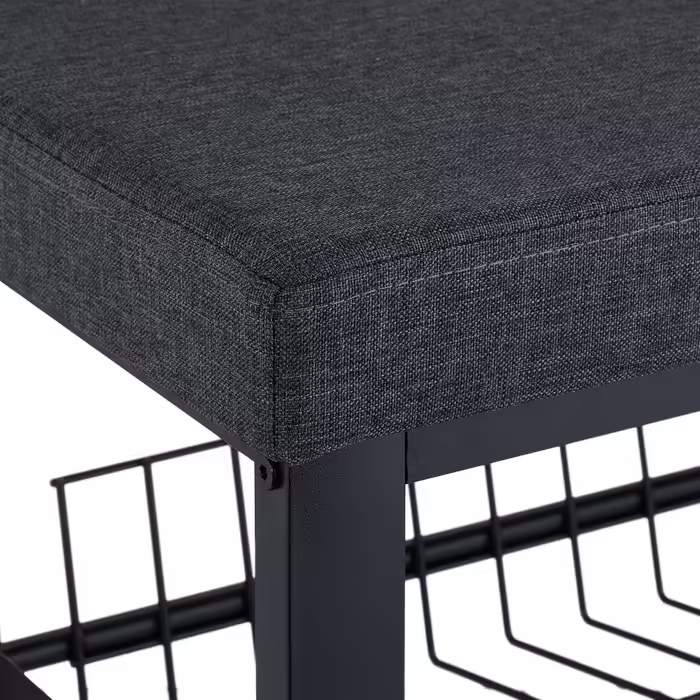 Relaxdays shoe bench with cushioning