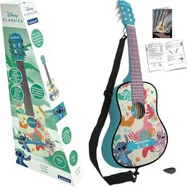 Гітара Lexibook Disney Stitch: акустична, дерев'яна, 36'', з навчальним посібником та чохлом