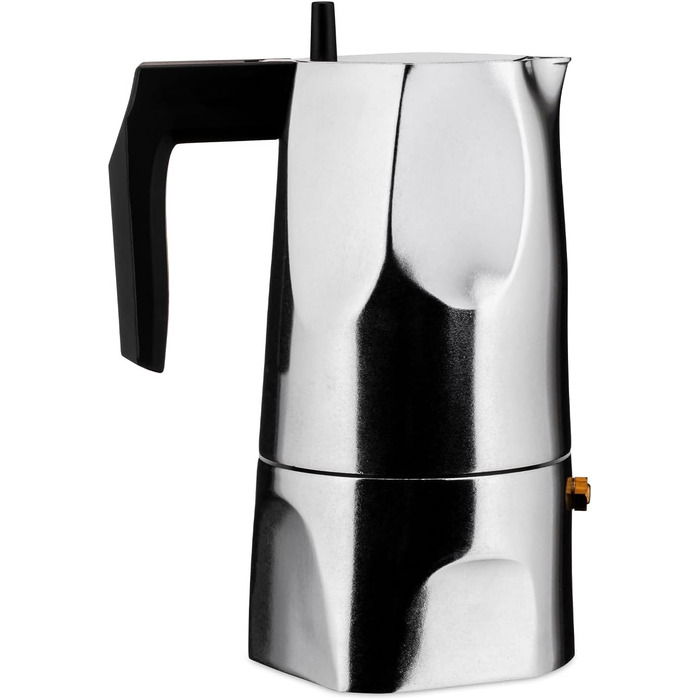 Кавомашина еспресо Alessi Ossidiana MT18/3 B з алюмінію, 3 чашки
