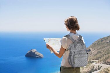 Жіночий рюкзак з відділенням для ноутбука 15.6 дюймів, шкільний рюкзак для дівчат-підлітків, сумка для університету, робочий рюкзак, подарунок для жінок, водонепроникний (підходить для ноутбука 15.6 дюймів, S41-x-gray)