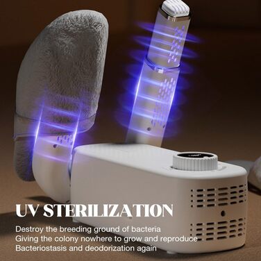 Електричний сушильник для взуття та рукавичок з таймером, 4 тримачі, складна конструкція