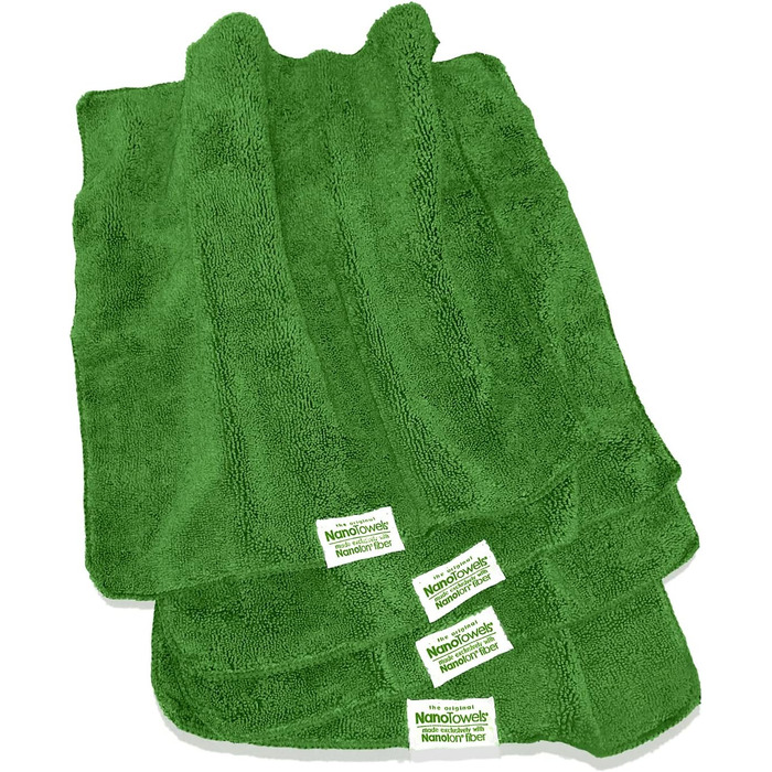 Nano Towels Cleaning Cloths, eco-friendly, chemical-free, as seen on TV. The breakthrough in cleaning fiber technology, these cloths clean with just water and replace expensive paper towels, sponges, cleaning cloths, wet wipes, microfiber cloths, and toxic chemical cleaners, saving money, eco-friendly, and safe for toddlers and babies. Can be used as bath towels, kitchen towels, and dish towels. 35.6 x 35.6 cm, 4 pieces