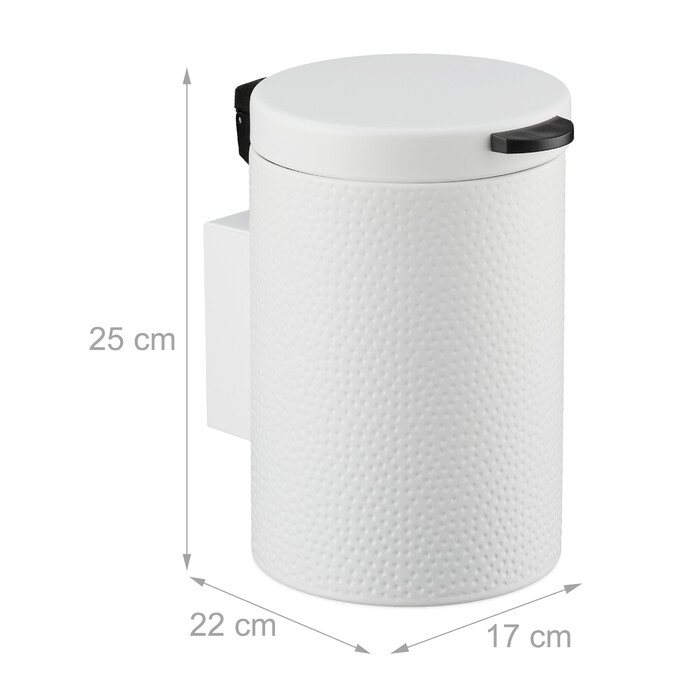 Relaxdays Cosmetic Containers Wall Mount 3 Liter
