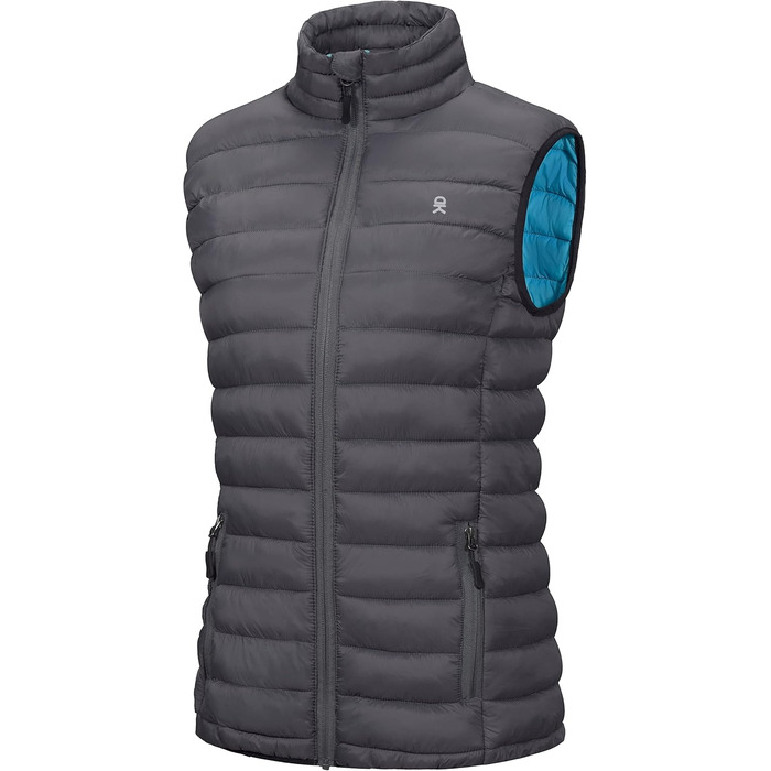 Жіночий теплий пуховий жилет itte Donkey Andy для туризму, подорожей та повсякденного носіння (сірий, L)