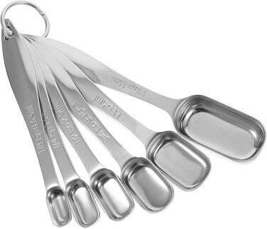 3-Piece Spoon Set Espresso Tools Ingredients Measuring Spoons Coffee Tools Liquid Measuring Cup Stainless Steel Measuring Cup Tablespoon Measuring Spoons Professional Tools Stainless Steel
