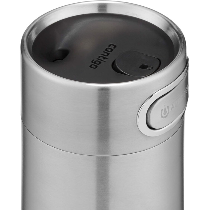 Термокружка Contigo Luxe Autoseal з нержавіючої сталі, 360 мл, виготовлена з BPA-free матеріалів, з невеликим отвором, не протікає, для кави з собою, можна мити в посудомийній машині