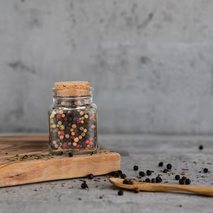 Relaxdays Spice Jars Set of 20 with Cork Lids