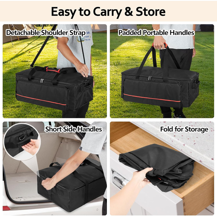 HODRANT Pizza Oven Carry Bag, Compatible With Ooni Koda 12 Gas Pizza Oven, Outdoor Cover With Shoulder Strap, Oven Accessory
