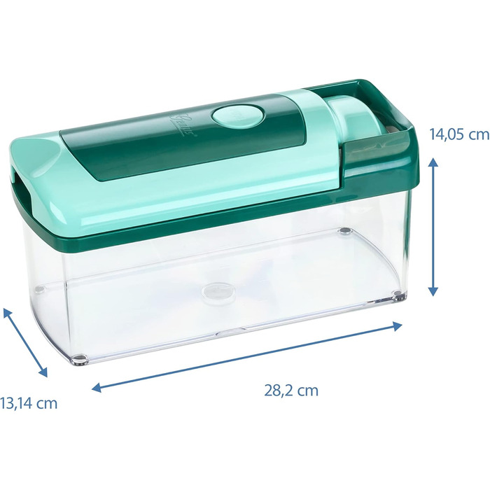 Набір для нарізки Genius Nicer Dicer Fusion, 13 частин, смарагдовий, для овочів та фруктів