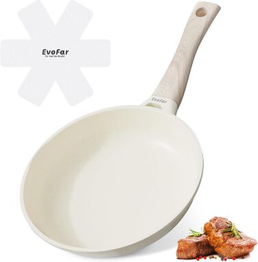 Сковорода керамічна 20 см з антипригарним покриттям для індукції, для смаження яєць та приготування їжі
