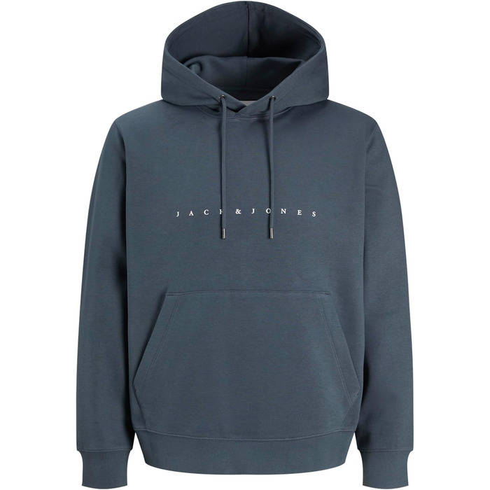 Чоловічий худі Jack & Jones JJestar з капюшоном, Relaxed Fit, колір Turbulence, розмір XXL