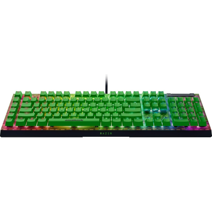 Механічна ігрова клавіатура Razer BlackWidow V4X з Green Clicky Switches (RGB Chroma, 6 макро-клавіші, Doubleshot ABS-клавіші, QWERTY US-розкладка)