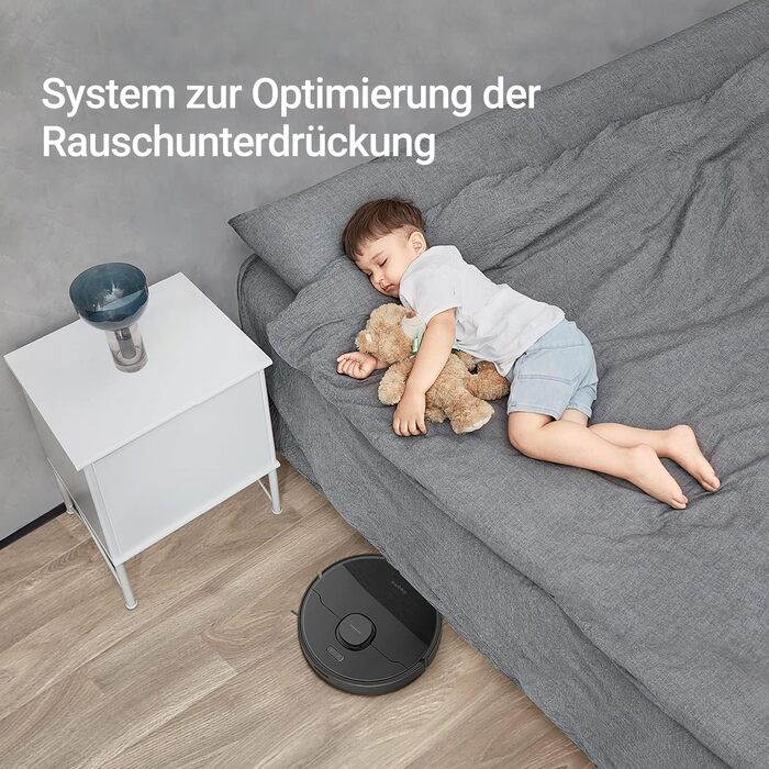 Робот-пилосос Dreame D9 Max з лазерною навігацією, 4000Pa, функція вологого прибирання, 150 хв роботи, сумісність з App/Alexa, розпізнавання килима, чорний