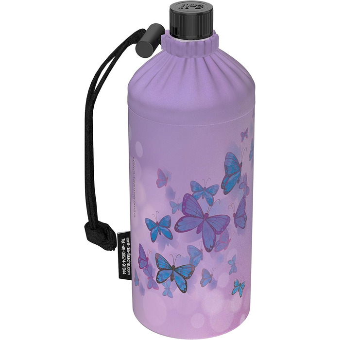 Emil Trinkflasche (drinking bottle) made of glass for girls & boys, insulated glass bottle for school, leisure, sports: Children & Parents Deer, 0.4l