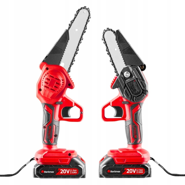 Акумуляторна ланцюгова пила Bartimex 20V 800W, 2 акумулятори по 2,0 Аг