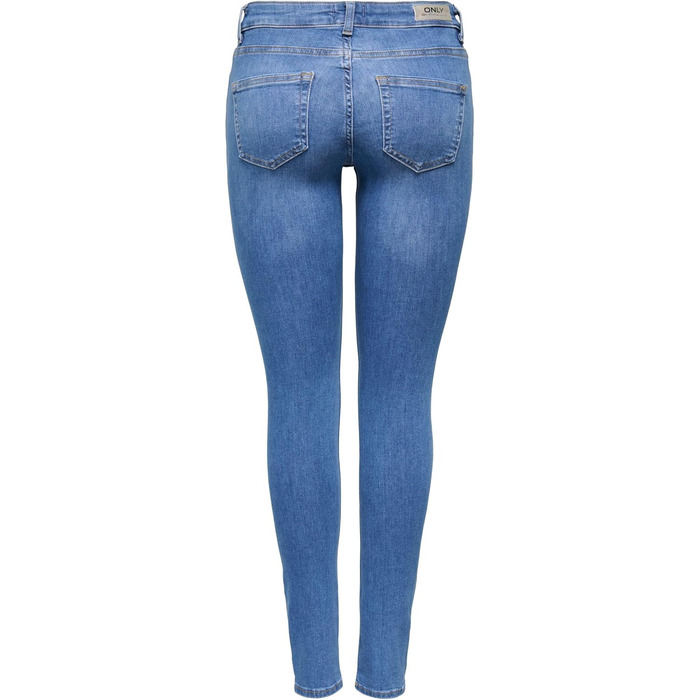 Жіночі джинси ONLY Onlblush Life Mid Sk DNM Rea1099 Noos, середньої посадки, блакитний денім, розмір M/30L