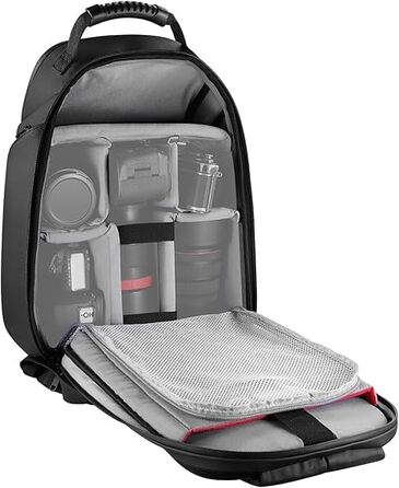 Сумка для фотокамери NEEWER Basics: водонепроникний рюкзак для фотографів, сумісний з Sony, Canon, Nikon DSLR та бездзеркальними камерами, чорний (PB26)