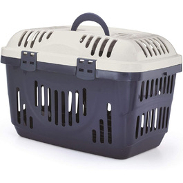 Транспортний бокс для котів Transportbox Katze Open Top - блакитний, 49 x 34 x 32 см