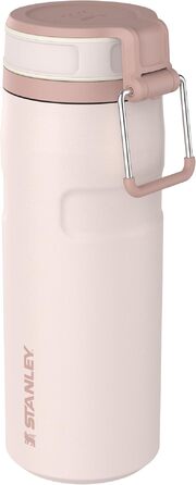 Термопляшка Stanley IceFlow Twist Flip 0.47л, Rose Quartz — герметична, зі сталі, для напоїв