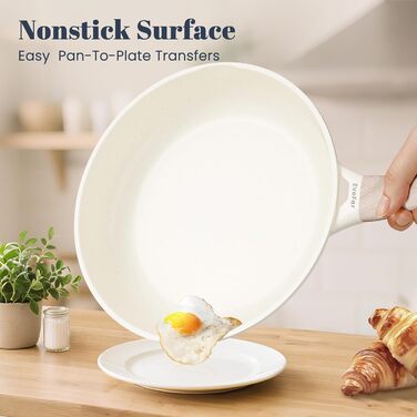 Сковорода керамічна антипригарна 28 см для індукції, сковорода для омлету та смаження