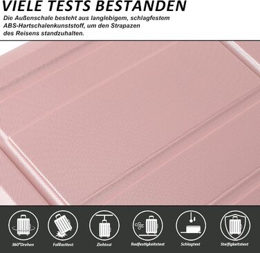 Чемодан ручної поклажі TANTOMI 20 дюймів, жорсткий корпус ABS+PC, телескопічна ручка, коліщатка, 3-цифровий замок, набір (M/L/XL), 41л, світло-темно зелений колір