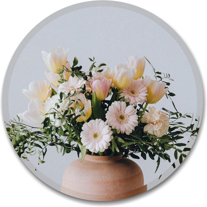 Круглий дзеркало Anyhi без рами, 40.6 см, для ванної, вітальні, спальні, з монтажем на стіну