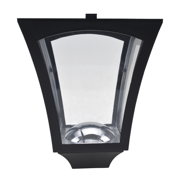 Outsunny Solar Garden Lantern Pathway Light with LED 40 Lumens Black 18 x 18 x 160cm | Aosom