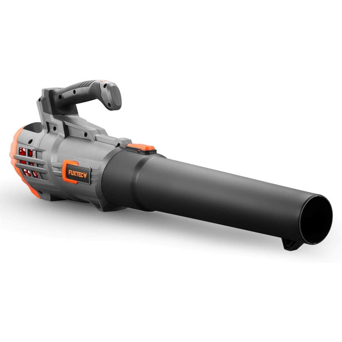 FUXTEC 20V Cordless Leaf Blower FX-E1LB20 - Includes 2 x 2Ah Li-Ion Batteries and 2.4A Charger - Leaf blower for removing leaves from gardens, walkways, and driveways - Quiet - up to 38m/s