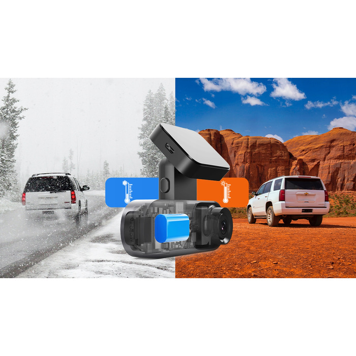 Автомобільний відеореєстратор DDPAI N3 Pro з GPS, задньою камерою та комплектом Hardwire Kit