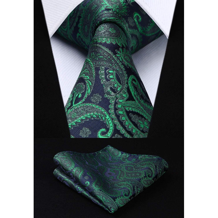 Костюмний комплект Enlision: жилет, краватка та нагрудна хустинка з квітковим візерунком пале, розмір S, зелений