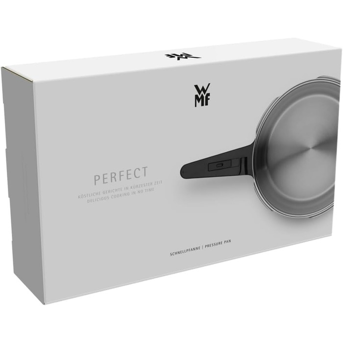 Скороварка WMF Perfect One Pot 3 л, індукція, нержавіюча сталь, 2 режими, знімна ручка, для однієї особи