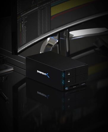 SABRENT Док-станція для жорстких дисків 2 відсіки USB A/C з RAID, SATA SSD/HDD, 2.5/3.5 дюймів, 5Gbps, підтримка 10TB