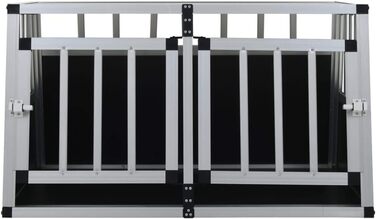 Транспортна переноска для собак Tidyard з окремими дверима, 89 x 69 x 50 см - клітка для собак, переноска для авто