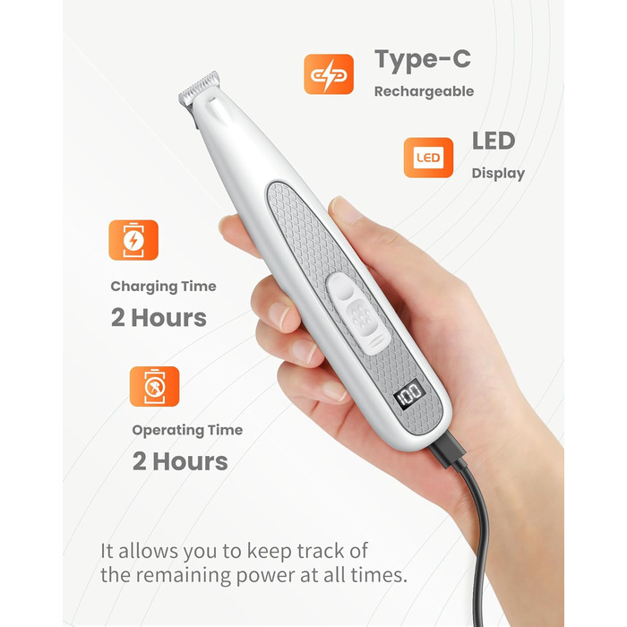 Триммер для собак Pfotentrimmer Paw Trim Pro: тиха, акумуляторна машинка для догляду за лапами, вухами та обличчям