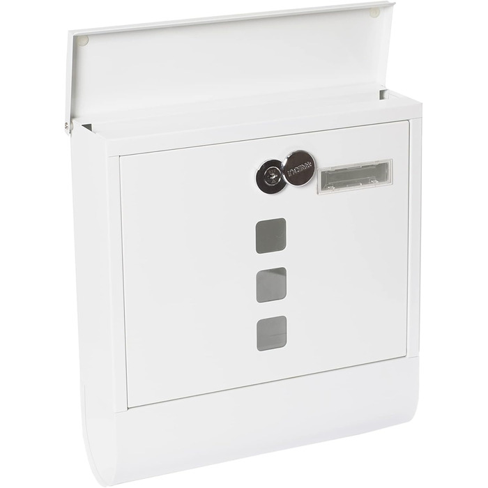 Поштовий ящик ARREGUI Chance E7005 сталевий з газетницею, сірий антрацит (DIN A4) | Настінний поштовий ящик з вікном та табличкою для імені