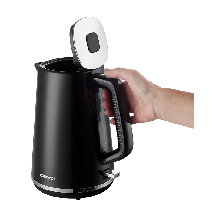 Електричний чайник Concept RK2375, 2200 Вт, 1,7 л, чорний