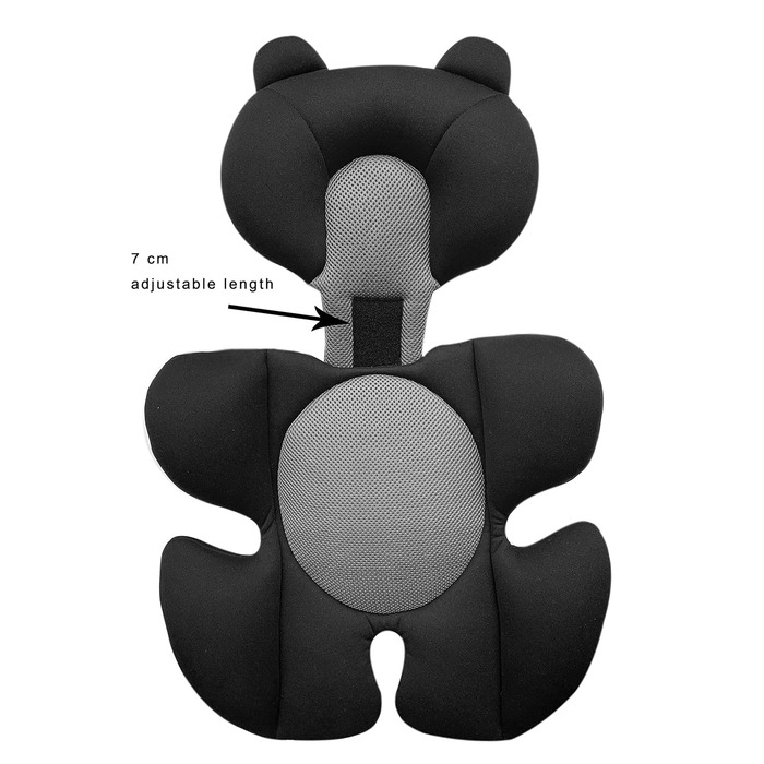 Storchenbeck Baby Car Seat Cushion Car Seat Insert Seat Pad Universal for Strollers Car Seat High Chair (Black)